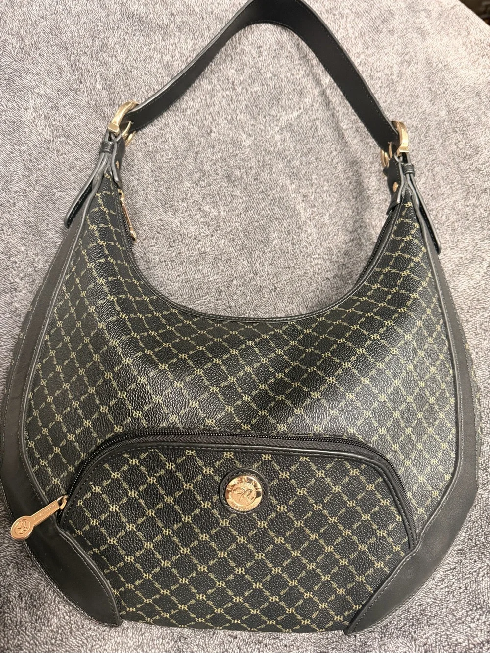 Rioni Moda Italia Monogram Hobo Bag